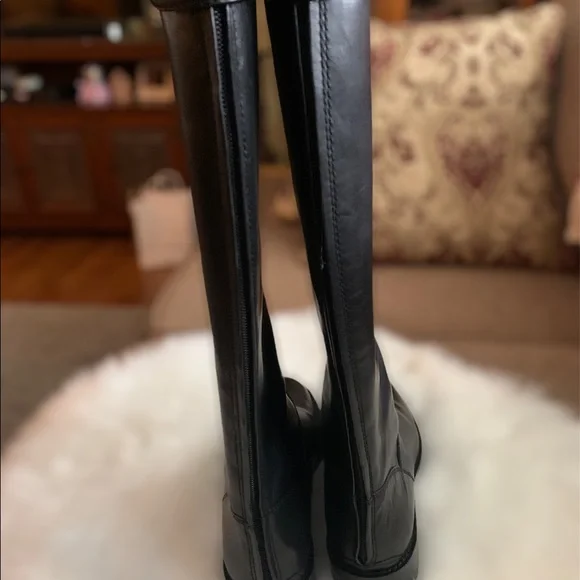 Franco Sarto Black Leather Boot size 9 EUC - Picture 2 of 12